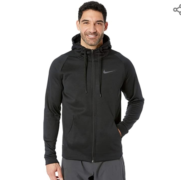 nike dri fit full zip training hoodie
